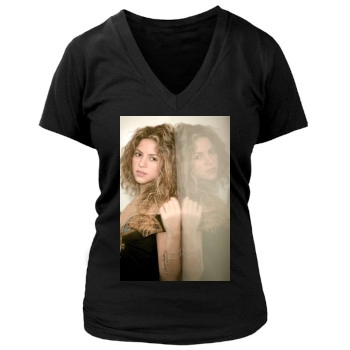 Shakira Women's Deep V-Neck TShirt