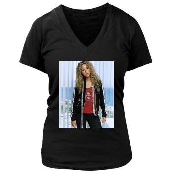 Shakira Women's Deep V-Neck TShirt