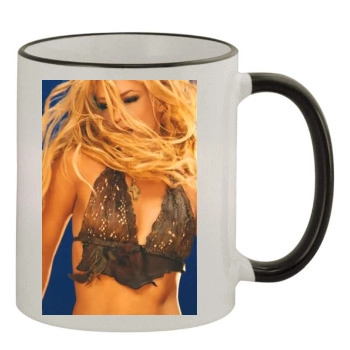 Shakira 11oz Colored Rim & Handle Mug