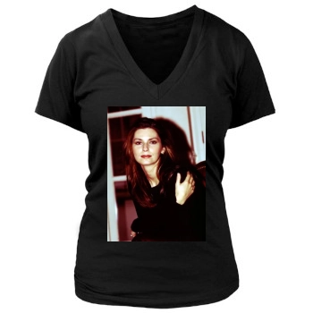 Shania Twain Women's Deep V-Neck TShirt