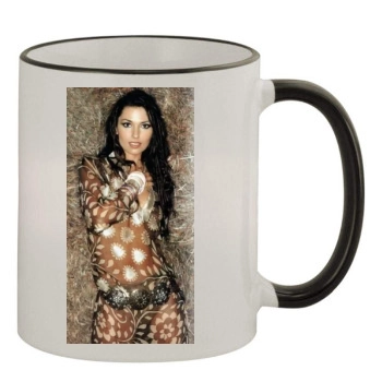 Shania Twain 11oz Colored Rim & Handle Mug