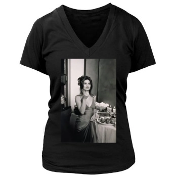 Shania Twain Women's Deep V-Neck TShirt