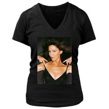 Shania Twain Women's Deep V-Neck TShirt