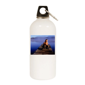 Shania Twain White Water Bottle With Carabiner