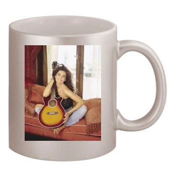 Shania Twain 11oz Metallic Silver Mug