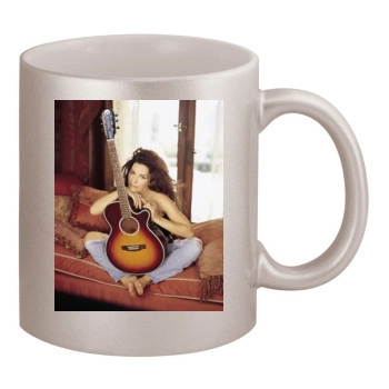 Shania Twain 11oz Metallic Silver Mug