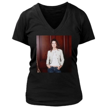 Shania Twain Women's Deep V-Neck TShirt