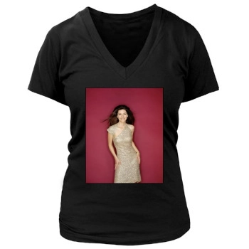 Shania Twain Women's Deep V-Neck TShirt