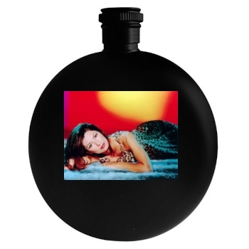 Shania Twain Round Flask