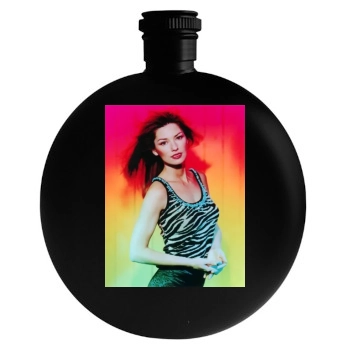 Shania Twain Round Flask