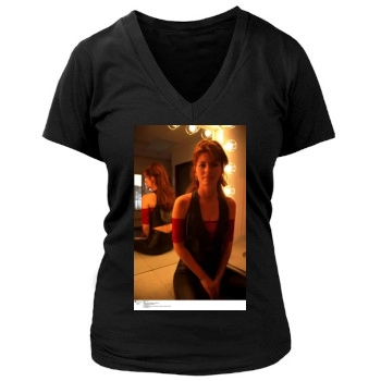 Shania Twain Women's Deep V-Neck TShirt