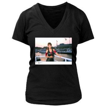 Shania Twain Women's Deep V-Neck TShirt