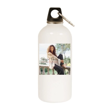 Shania Twain White Water Bottle With Carabiner