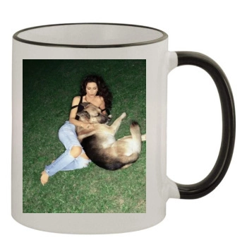 Shania Twain 11oz Colored Rim & Handle Mug