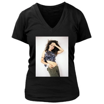 Shania Twain Women's Deep V-Neck TShirt