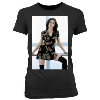 Shannen Doherty Women's Junior Cut Crewneck T-Shirt