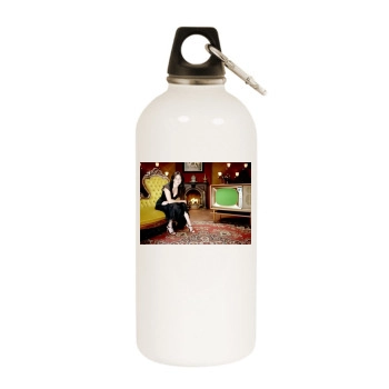 Shannen Doherty White Water Bottle With Carabiner