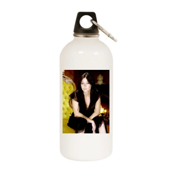 Shannen Doherty White Water Bottle With Carabiner