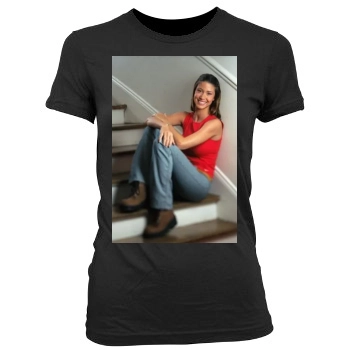 Shannon Elizabeth Women's Junior Cut Crewneck T-Shirt