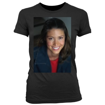 Shannon Elizabeth Women's Junior Cut Crewneck T-Shirt