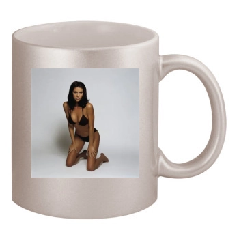 Shannon Elizabeth 11oz Metallic Silver Mug