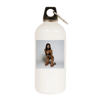 Shannon Elizabeth White Water Bottle With Carabiner