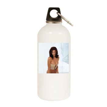 Shannon Elizabeth White Water Bottle With Carabiner