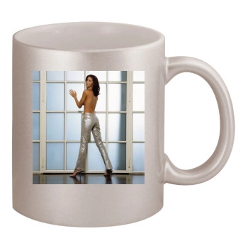 Shannon Elizabeth 11oz Metallic Silver Mug