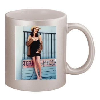 Shannon Elizabeth 11oz Metallic Silver Mug