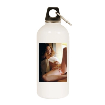 Shannon Elizabeth White Water Bottle With Carabiner