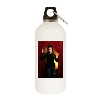 Shannon Elizabeth White Water Bottle With Carabiner