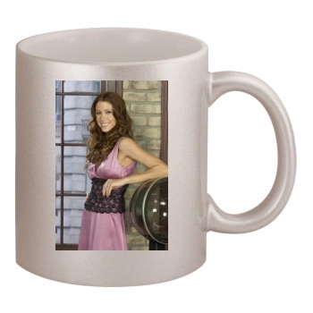 Shannon Elizabeth 11oz Metallic Silver Mug