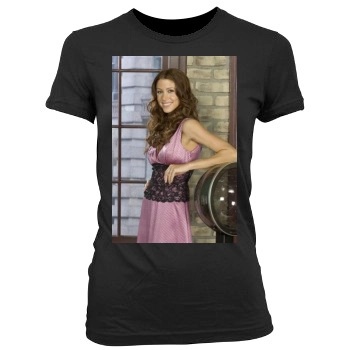 Shannon Elizabeth Women's Junior Cut Crewneck T-Shirt