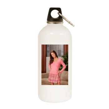 Shannon Elizabeth White Water Bottle With Carabiner