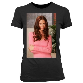 Shannon Elizabeth Women's Junior Cut Crewneck T-Shirt