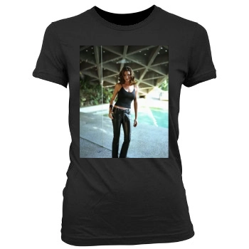 Shannon Elizabeth Women's Junior Cut Crewneck T-Shirt