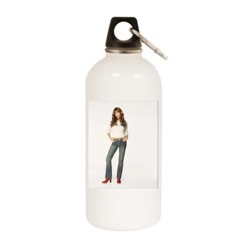 Shannon Elizabeth White Water Bottle With Carabiner