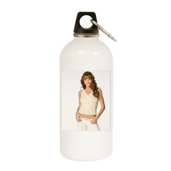 Shannon Elizabeth White Water Bottle With Carabiner