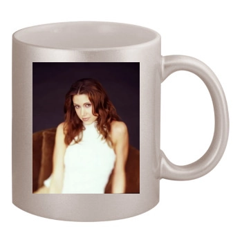 Shannon Elizabeth 11oz Metallic Silver Mug