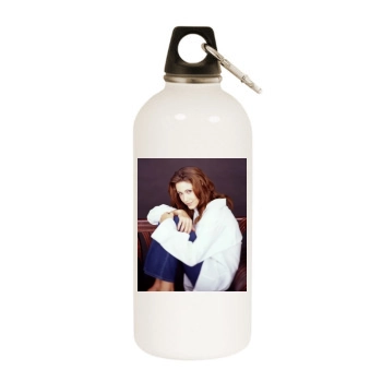 Shannon Elizabeth White Water Bottle With Carabiner