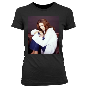 Shannon Elizabeth Women's Junior Cut Crewneck T-Shirt