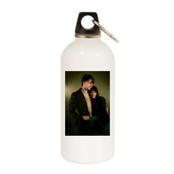 Shannyn Sossamon White Water Bottle With Carabiner