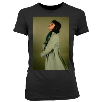 Shannyn Sossamon Women's Junior Cut Crewneck T-Shirt