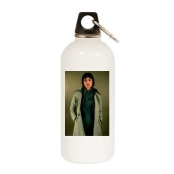 Shannyn Sossamon White Water Bottle With Carabiner