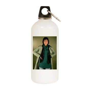 Shannyn Sossamon White Water Bottle With Carabiner