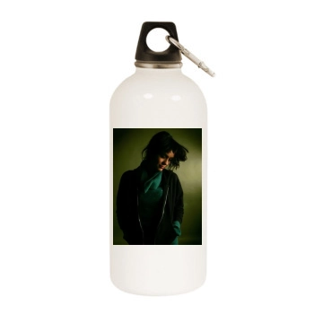 Shannyn Sossamon White Water Bottle With Carabiner