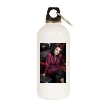 Shannyn Sossamon White Water Bottle With Carabiner