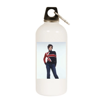 Shannyn Sossamon White Water Bottle With Carabiner