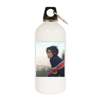 Shannyn Sossamon White Water Bottle With Carabiner