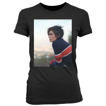 Shannyn Sossamon Women's Junior Cut Crewneck T-Shirt